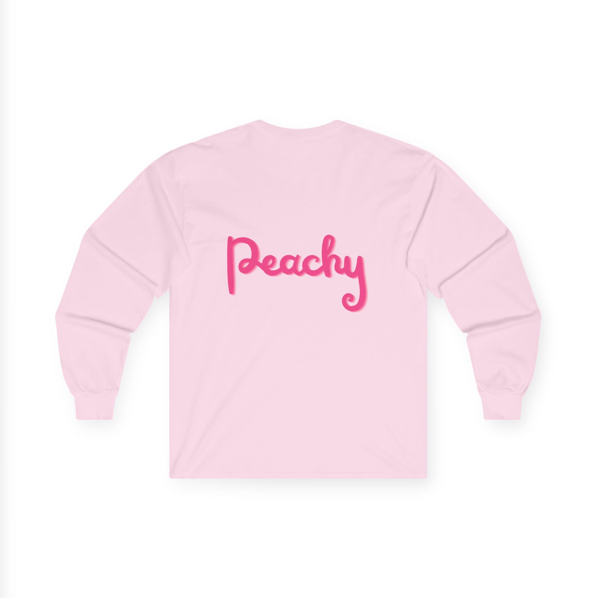 Peachy Princess Long Sleeve Tee — Cute 'Oh...did I win?' Graphic Shirt