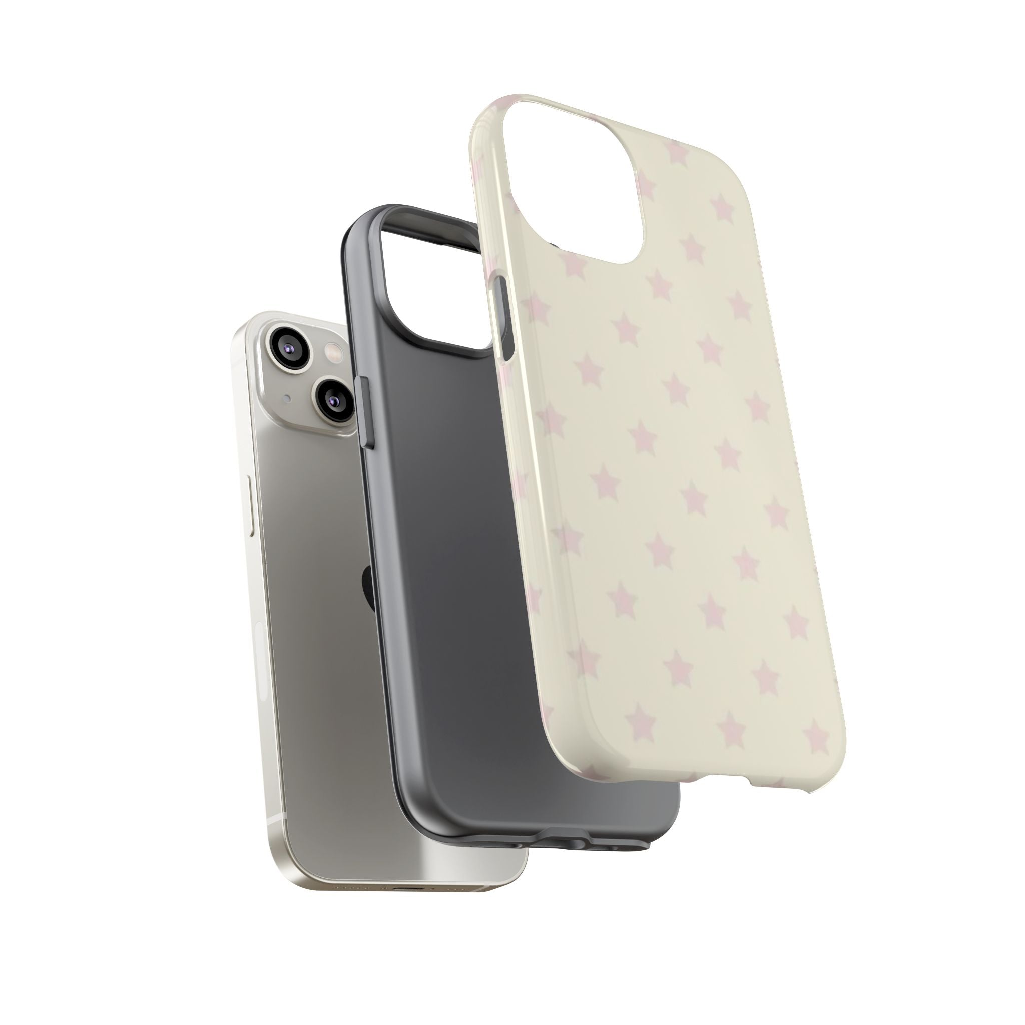 Pastel Star Pattern Tough Phone Case — Cute Protective iPhone Cover