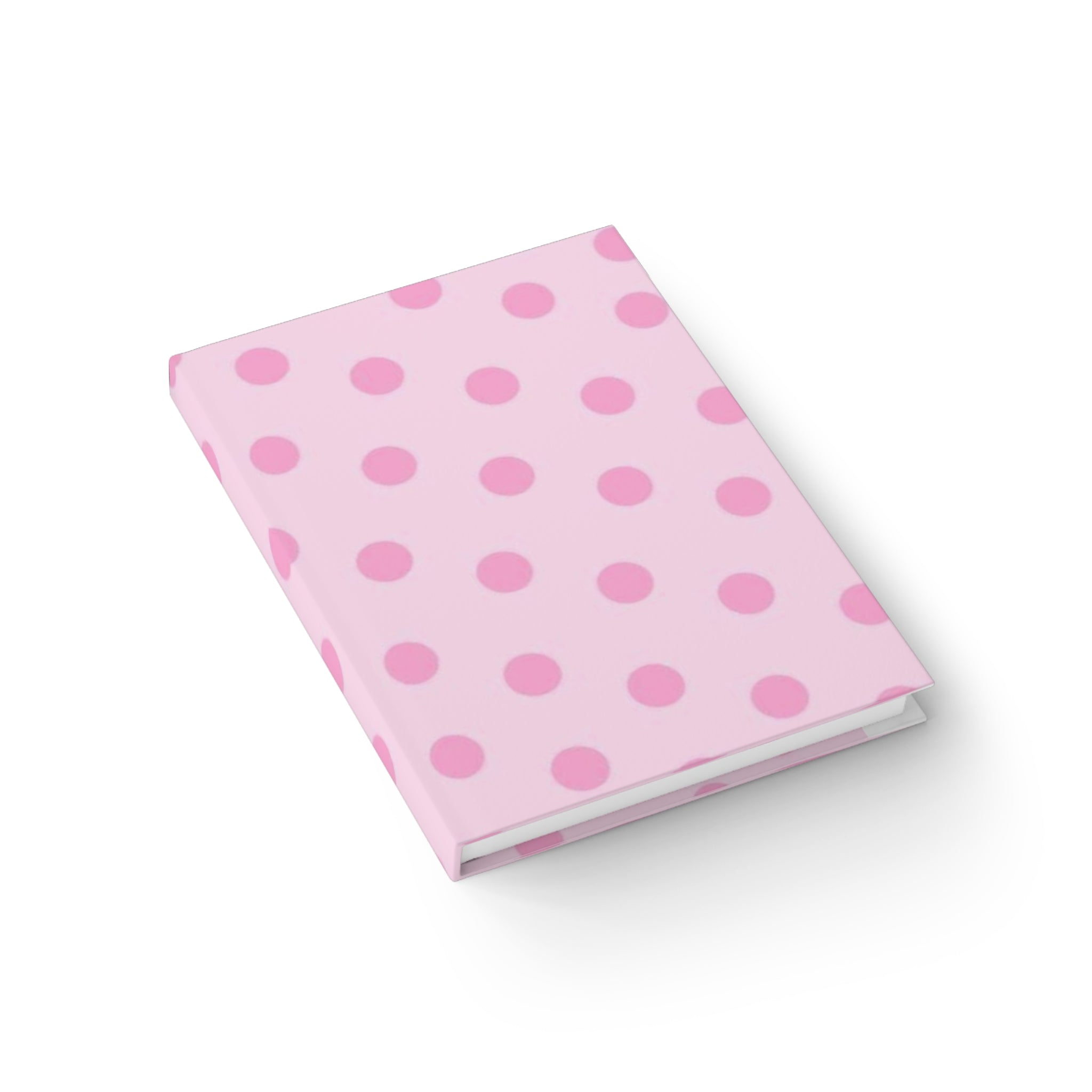 Pink Polka Dot Journal — Cute Blank Notebook for Notes & Journaling