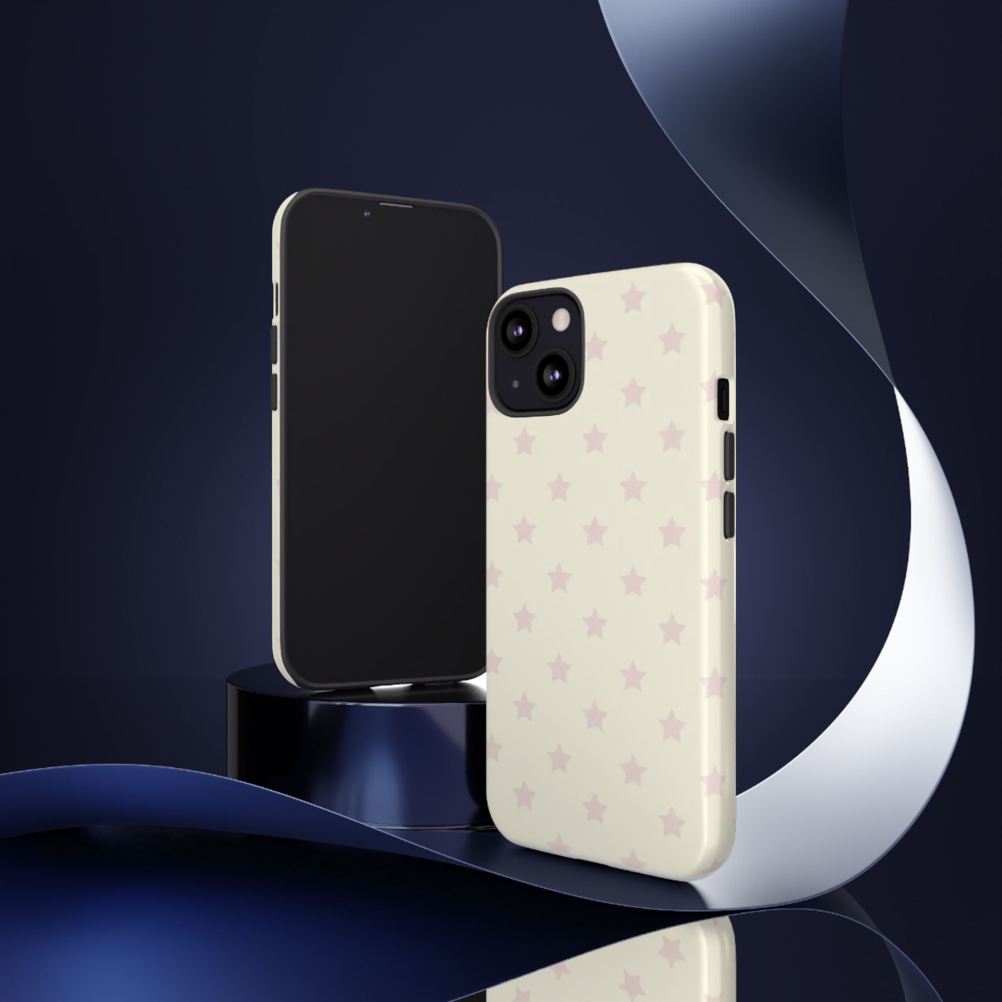 Pastel Star Pattern Tough Phone Case — Cute Protective iPhone Cover