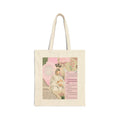 Religious Prayer Tote Bag — Pink Vintage Jesus Collage Canvas