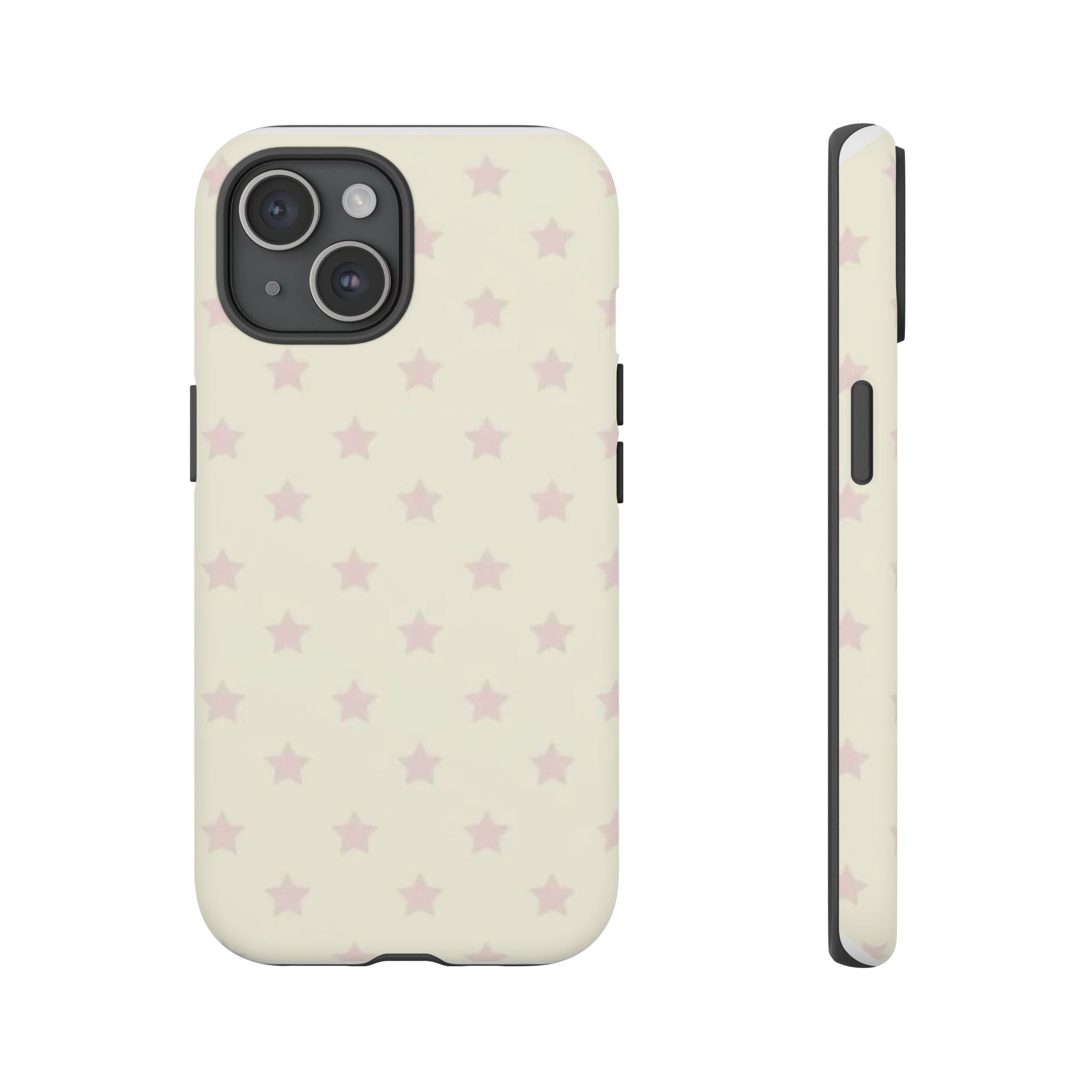 Pastel Star Pattern Tough Phone Case — Cute Protective iPhone Cover