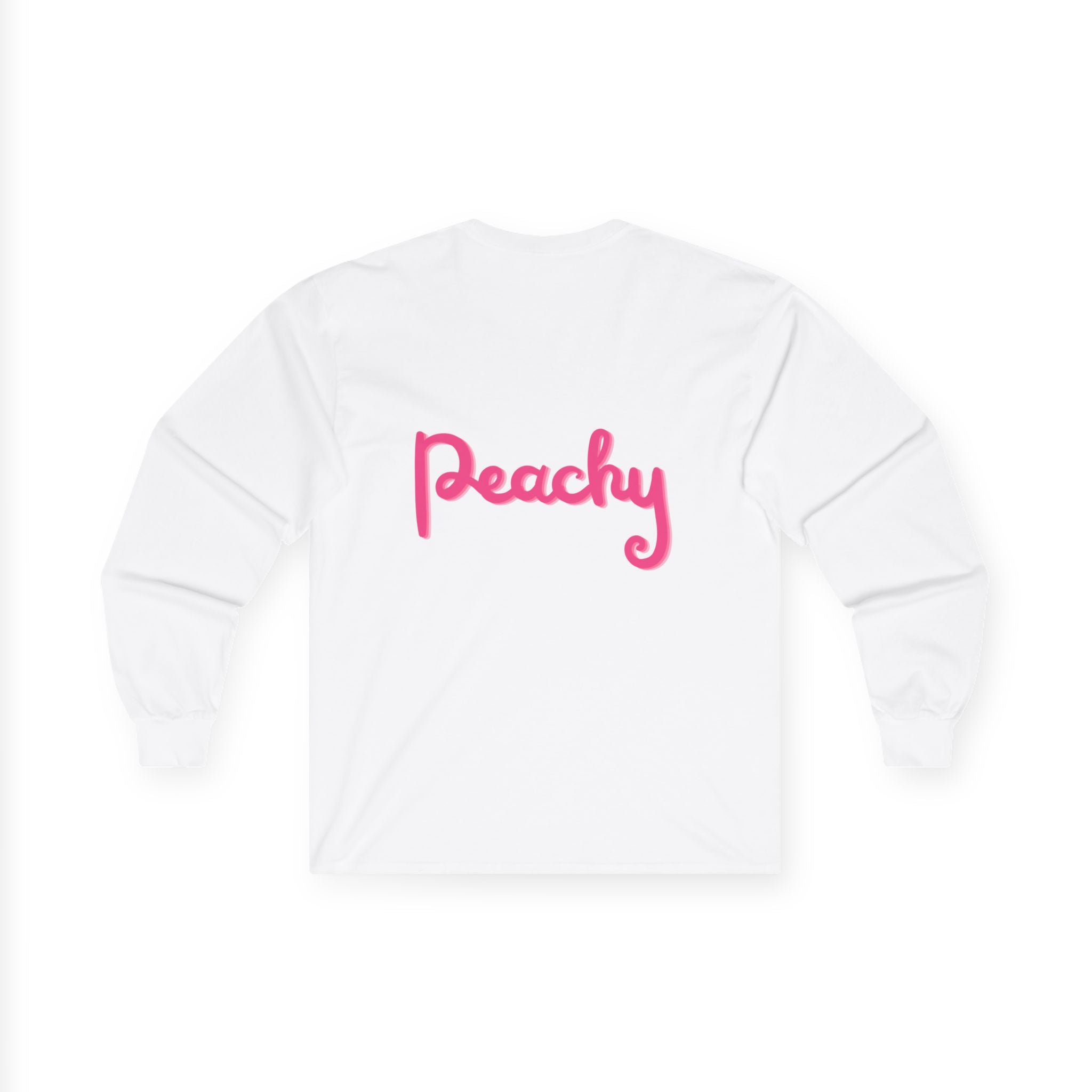 Peachy Princess Long Sleeve Tee — Cute 'Oh...did I win?' Graphic Shirt